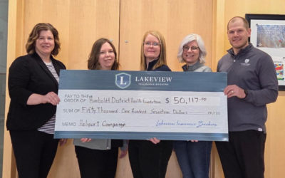Lakeview Insurance Donates $50,000 to Humboldt Heli‑Pad Project